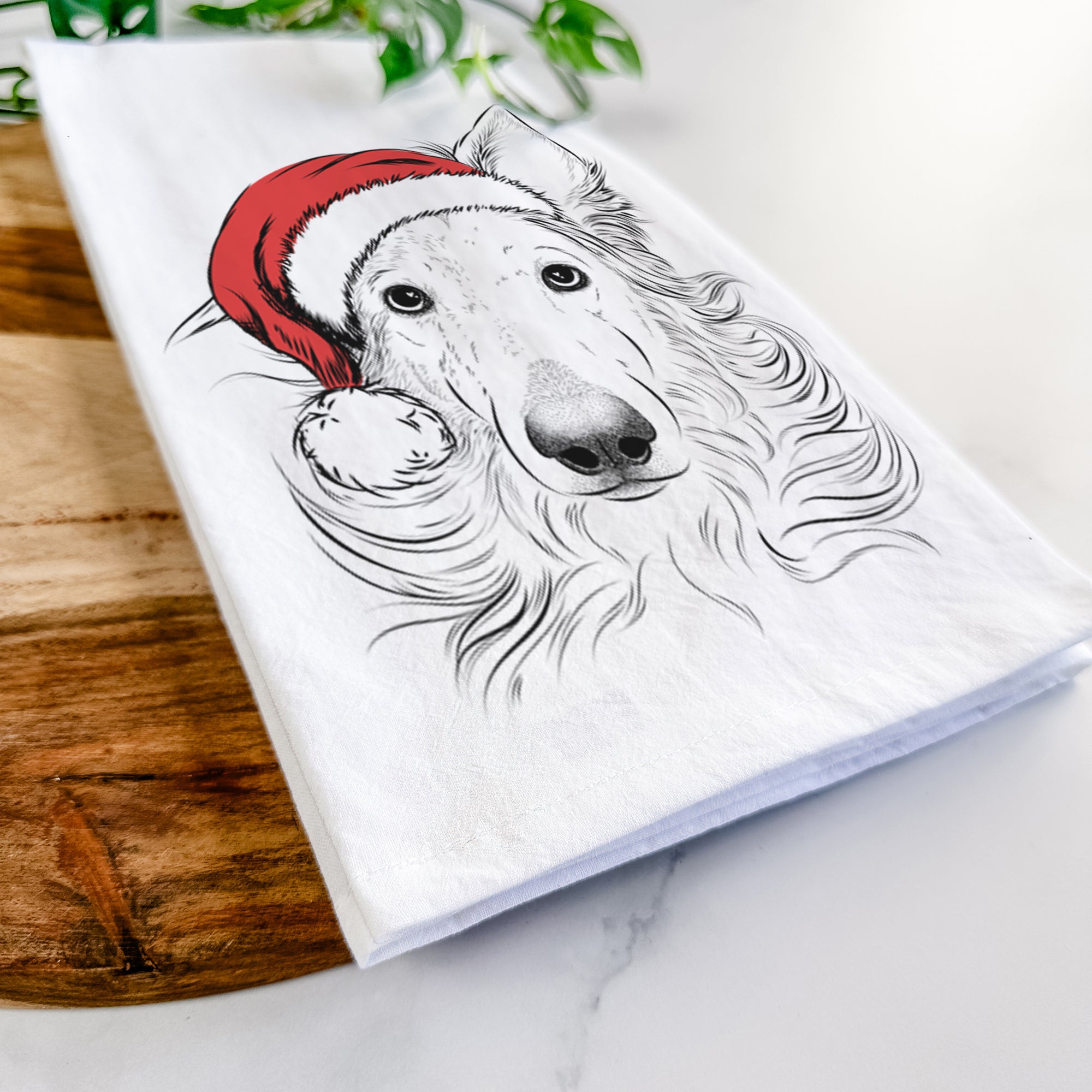 Jasha the Borzoi Tea Towel