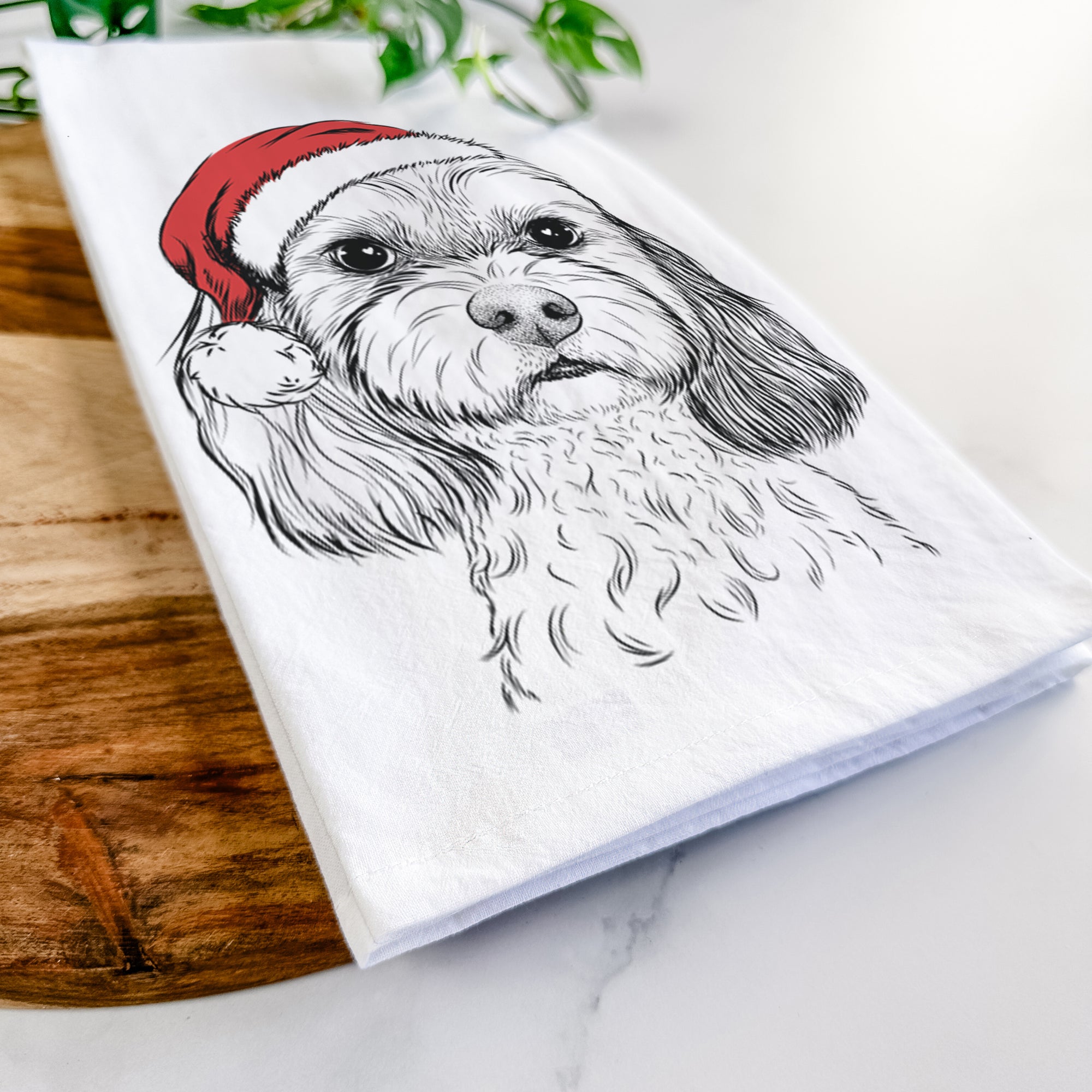 Jasper Diggins the Cavapoo Tea Towel