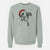 Santa Jax the American Pitbull Terrier Mix - Unisex Pigment Dyed Crew Sweatshirt