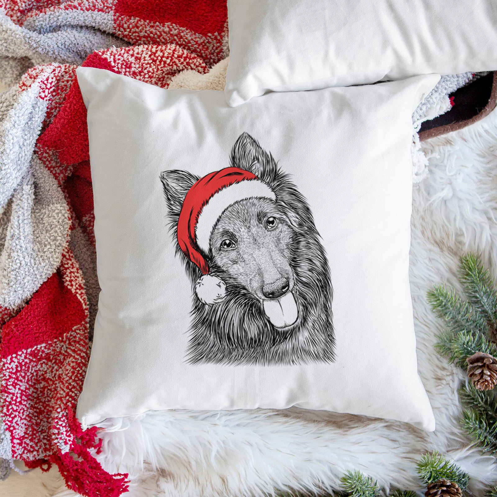 Jaxx the Belgian Tervuren - Throw Pillow Cover