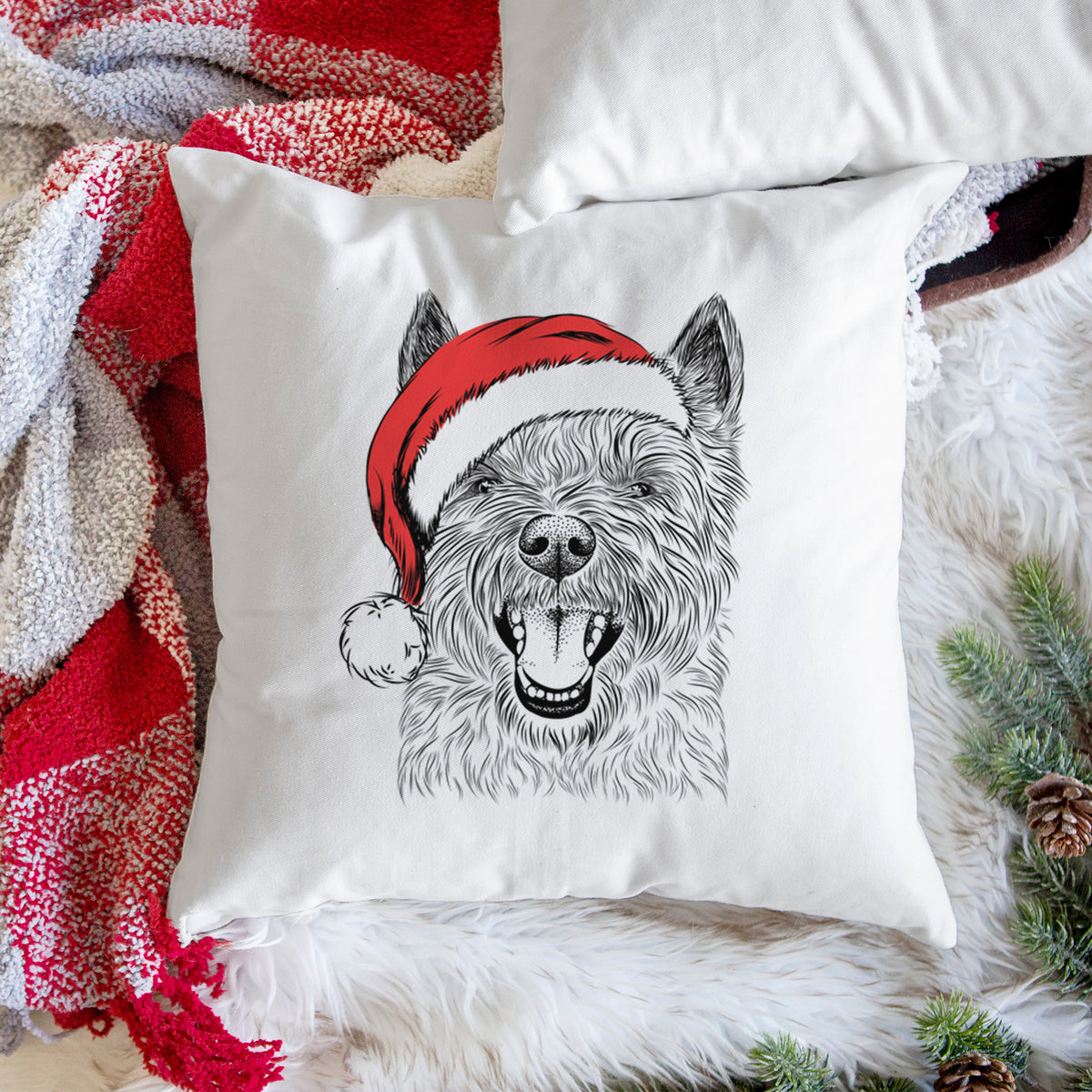 Jeff the Cairn Terrier - Throw Pillow Cover