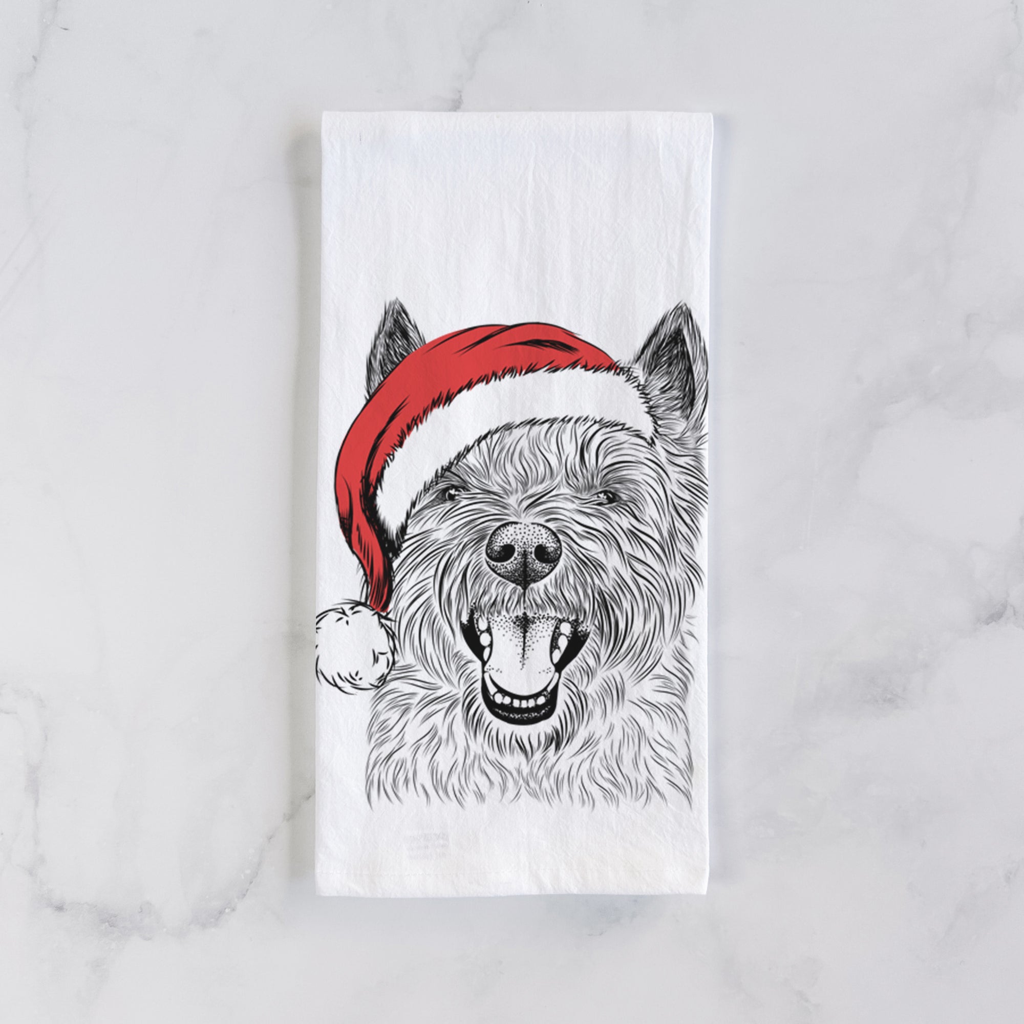 Jeff the Cairn Terrier Tea Towel