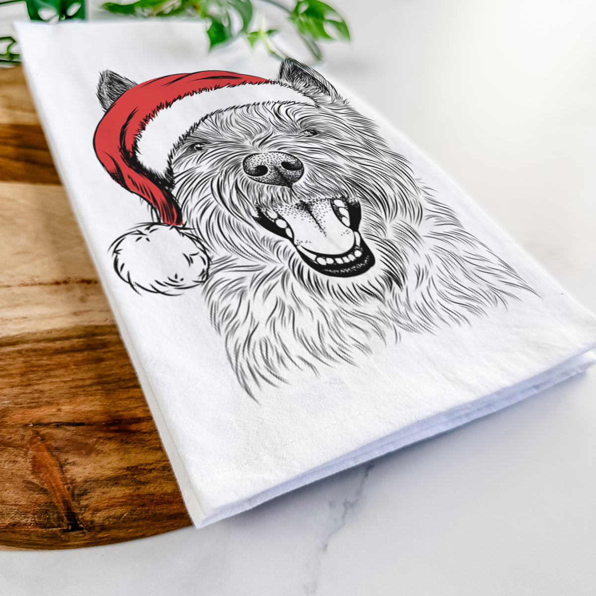 Jeff the Cairn Terrier Tea Towel