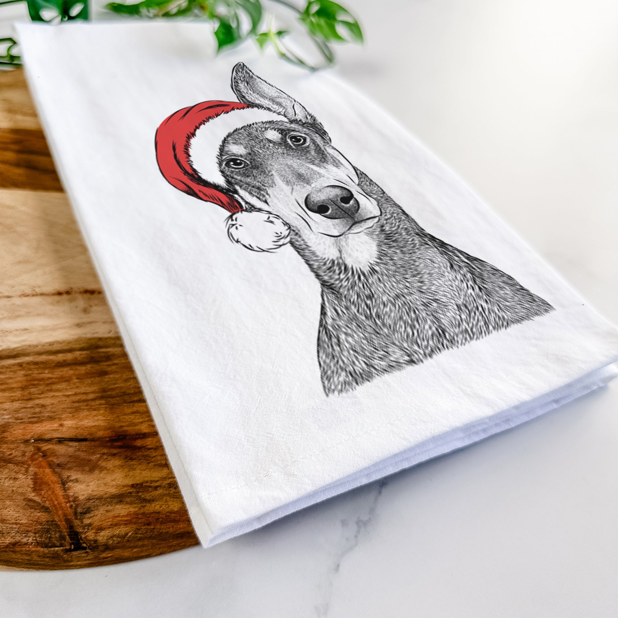 Jenna the Doberman Pinscher Tea Towel