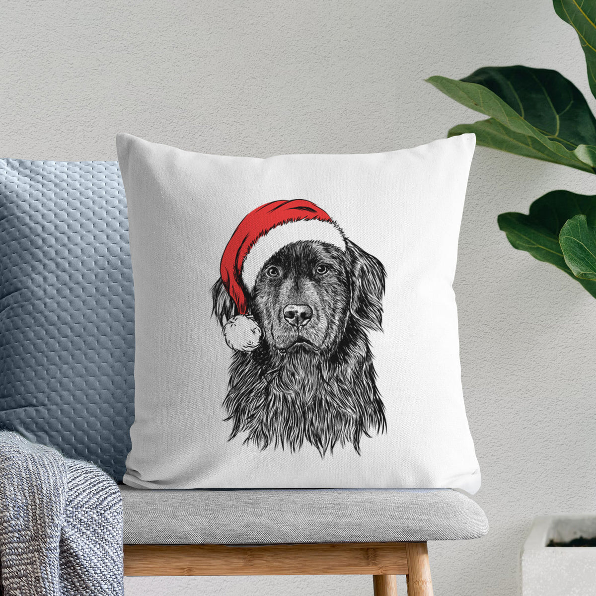 Jinx the Newfoundland - Throw Pillow Cover
