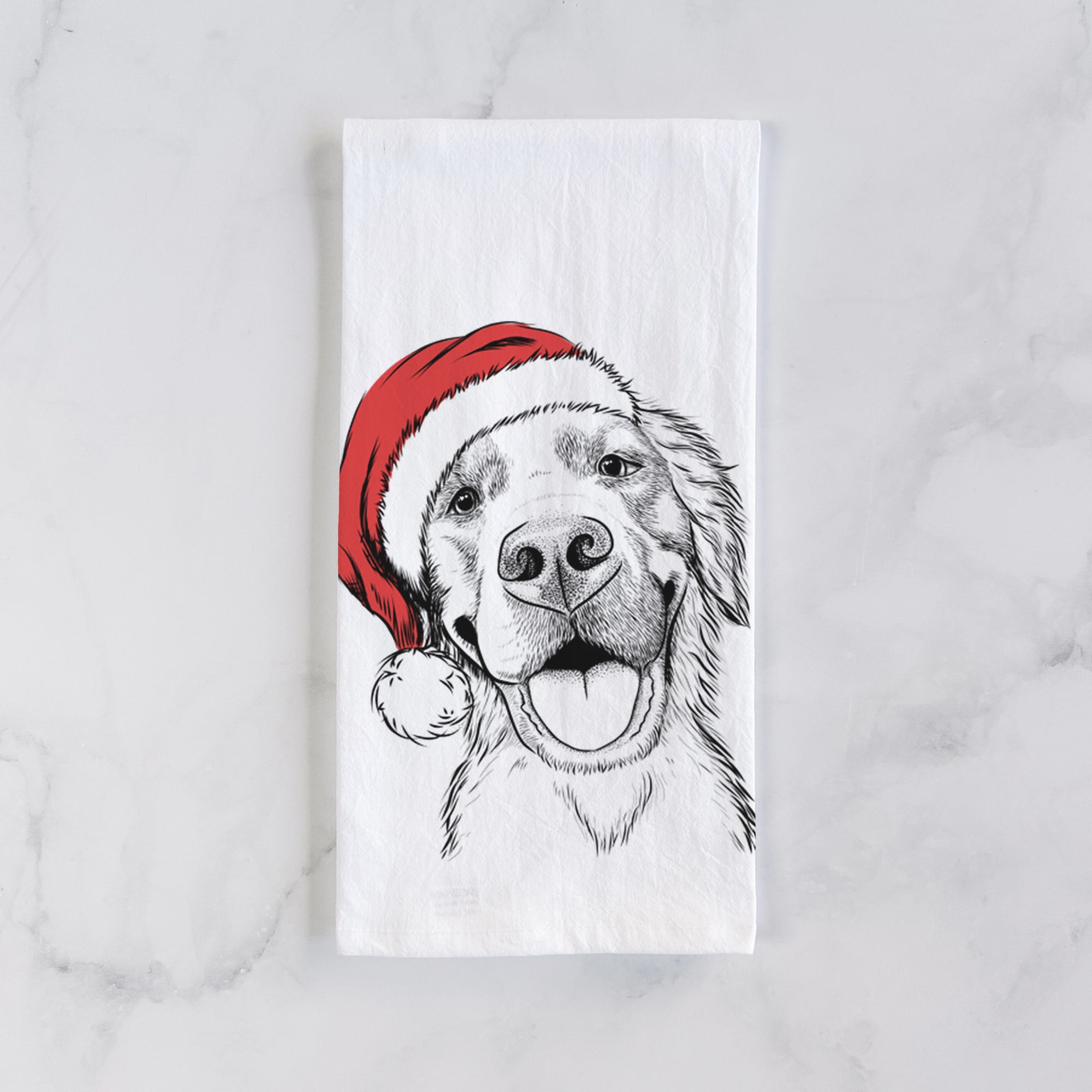 Jordy the Golden Retriever Tea Towel