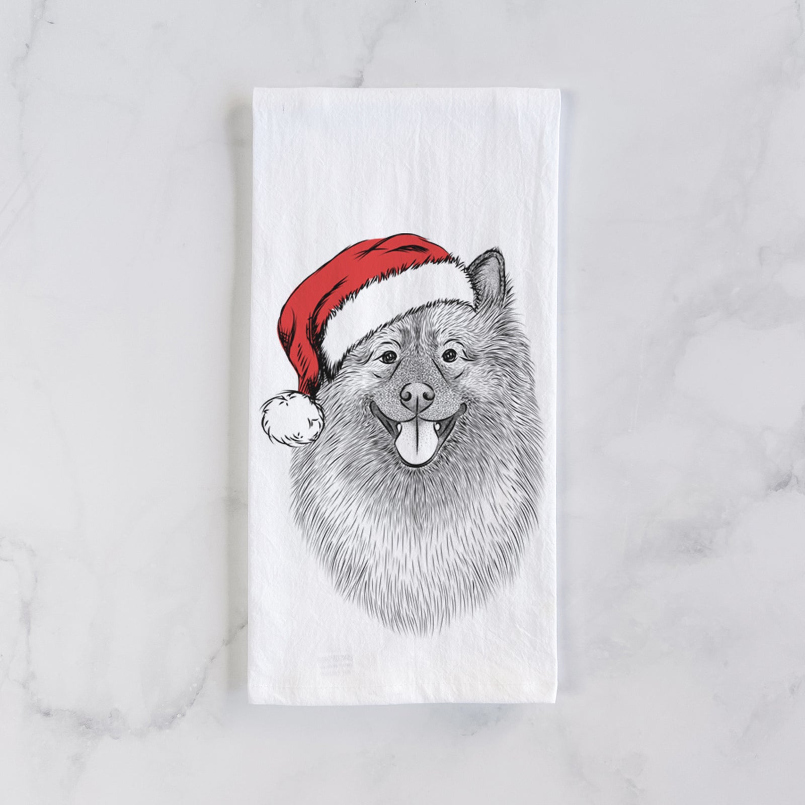 Kai the Keeshond Tea Towel