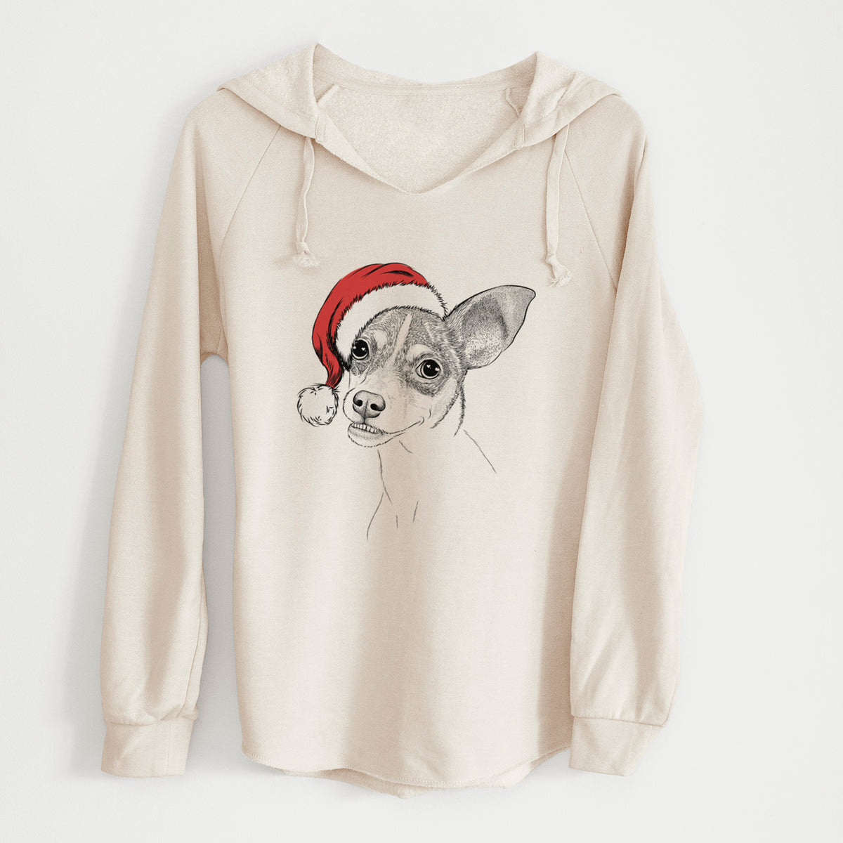 Santa Kailani the Chihuahua Mix - Cali Wave Hooded Sweatshirt