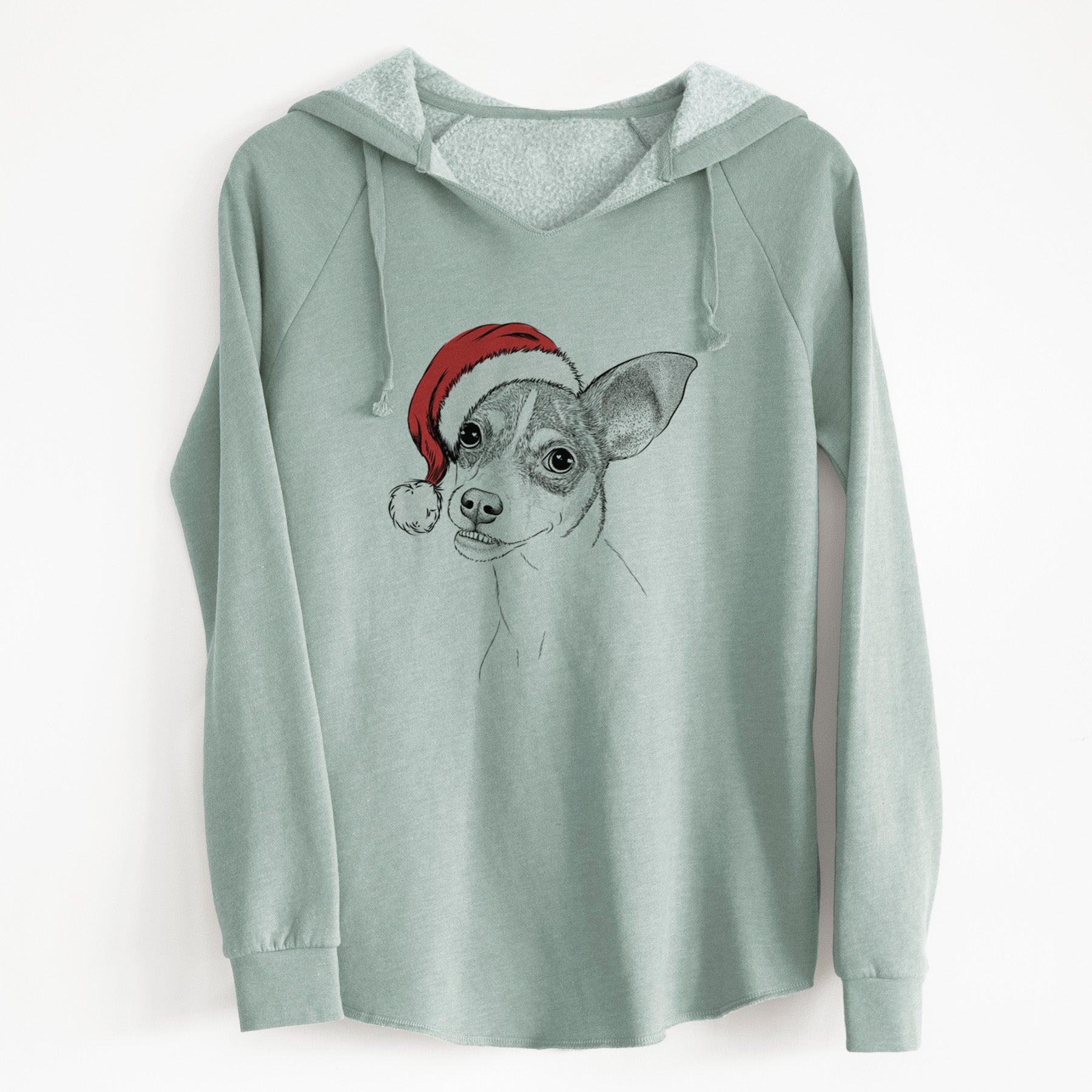 Santa Kailani the Chihuahua Mix - Cali Wave Hooded Sweatshirt