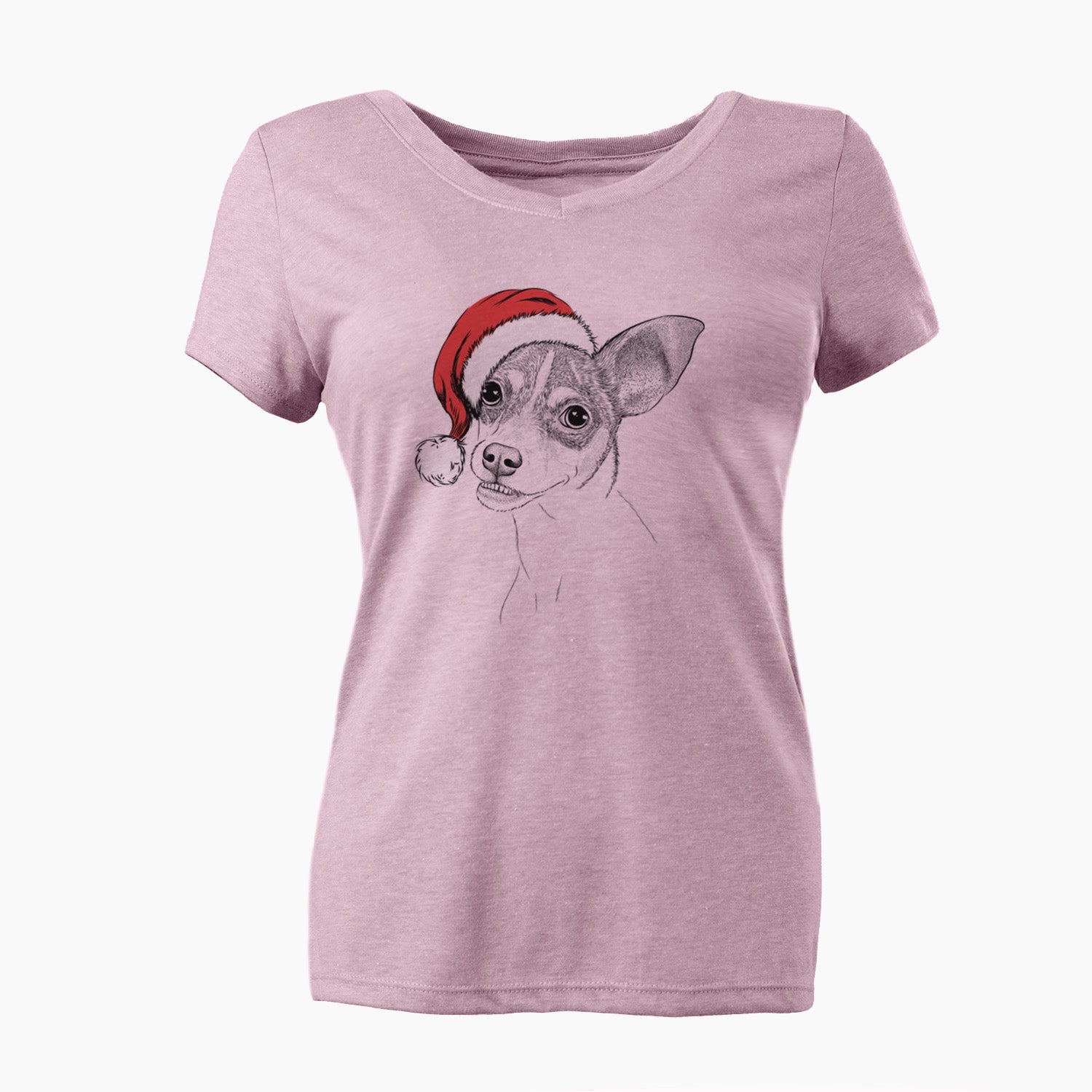 Santa Kailani the Chihuahua Mix - Women's Perfect V-neck Shirt