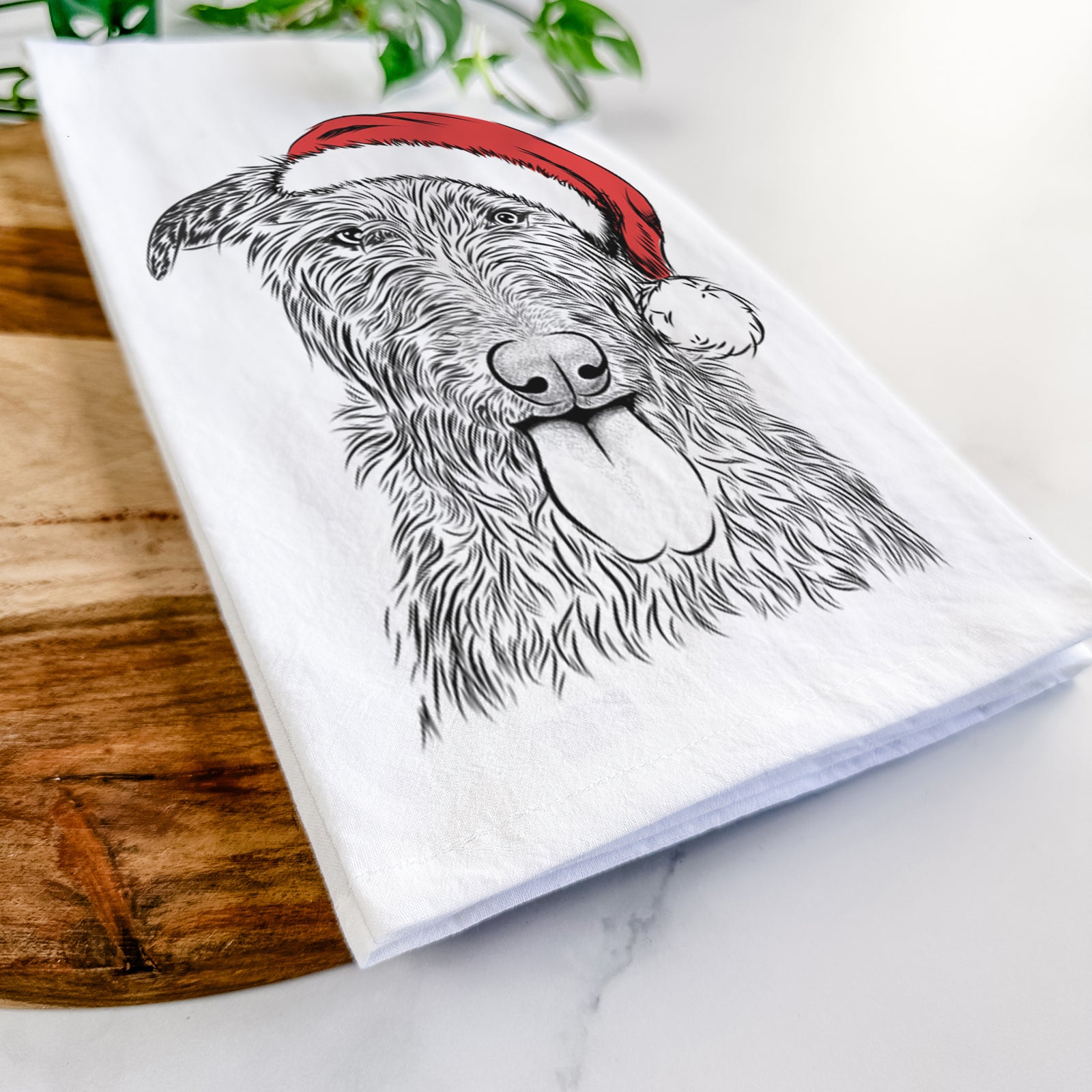 Keeva the Irish Wolfhound Tea Towel