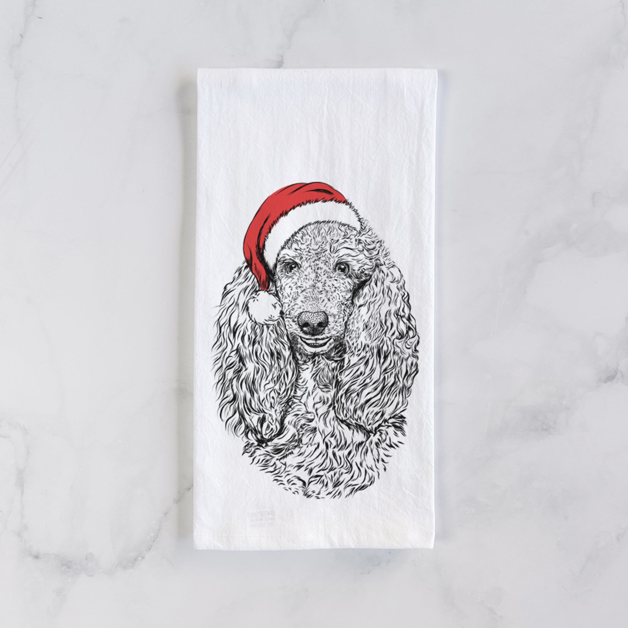 Kenna the Standard Poodle Tea Towel