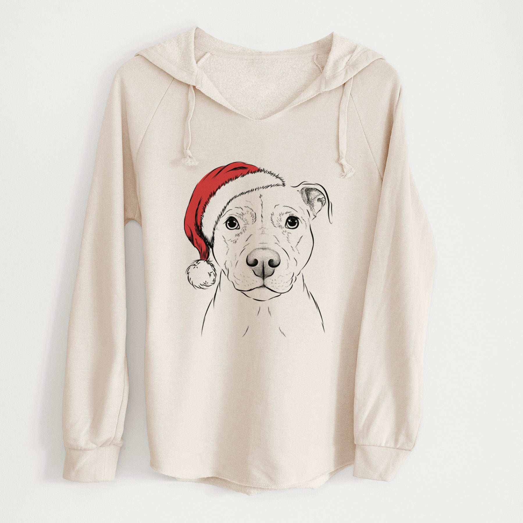 Santa Khaleesi the Pitbull - Cali Wave Hooded Sweatshirt