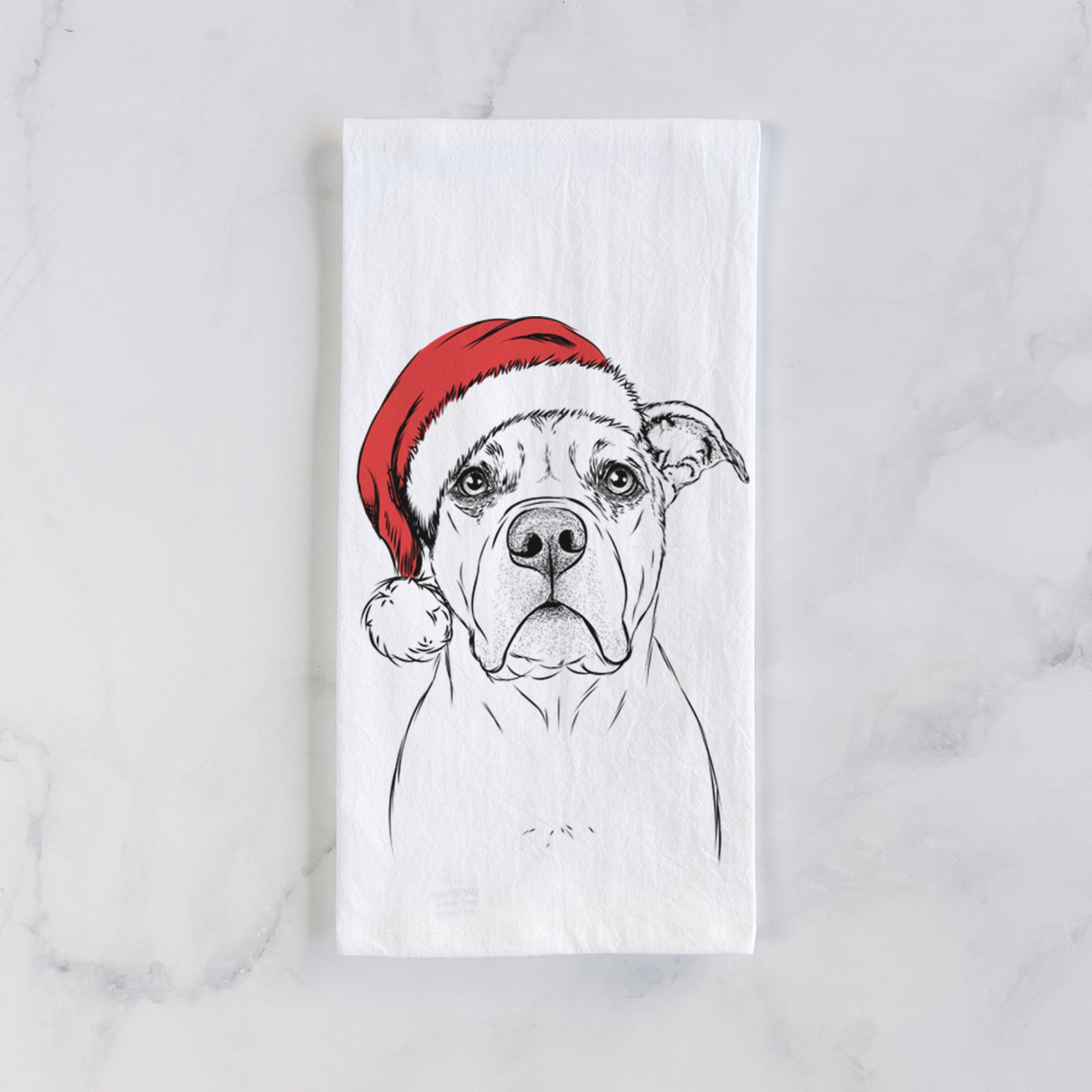 KiaOra the Pitbull Mix Tea Towel