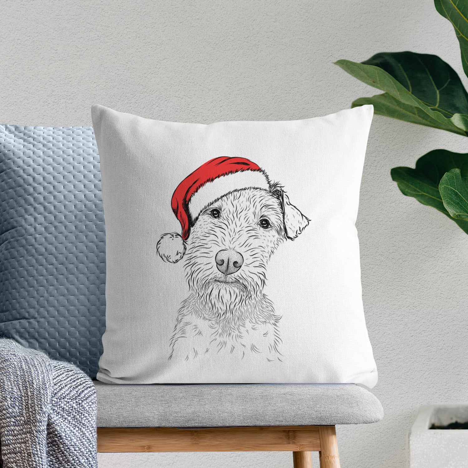 Kiara the Welsh Terrier - Throw Pillow Cover