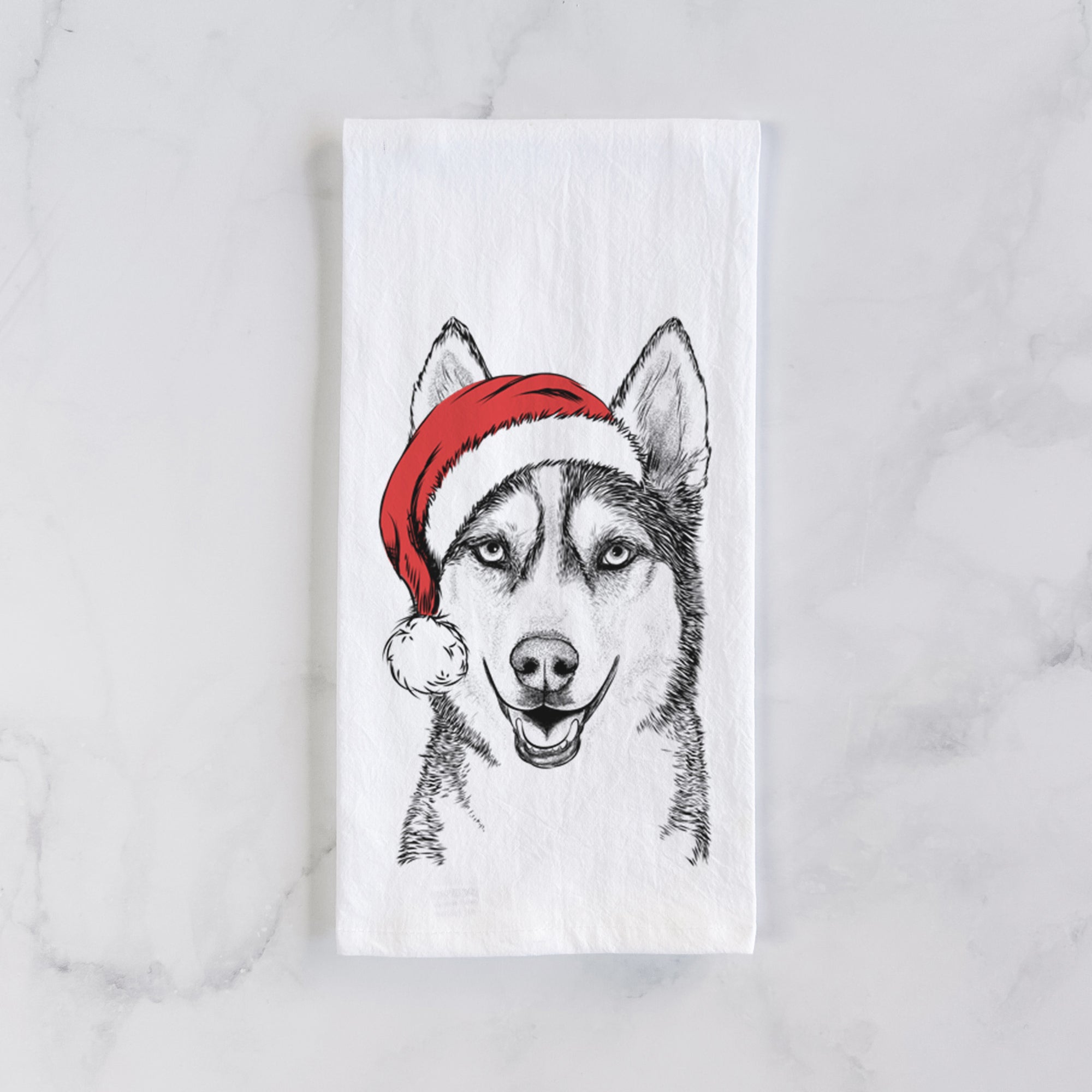 Kira the Siberian Husky Tea Towel