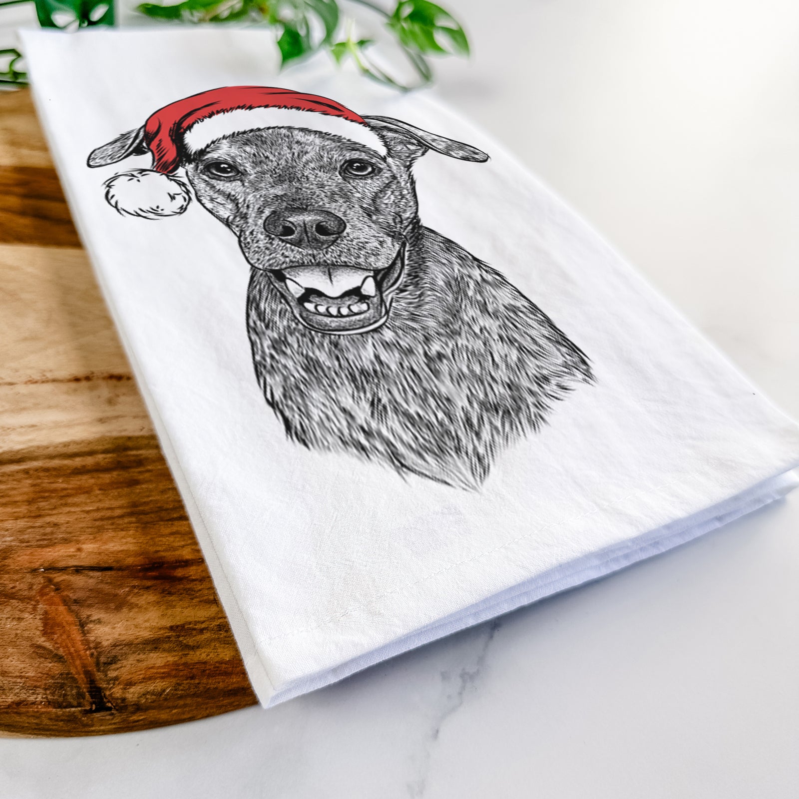 Kirby the Mountain Cur Mix Tea Towel