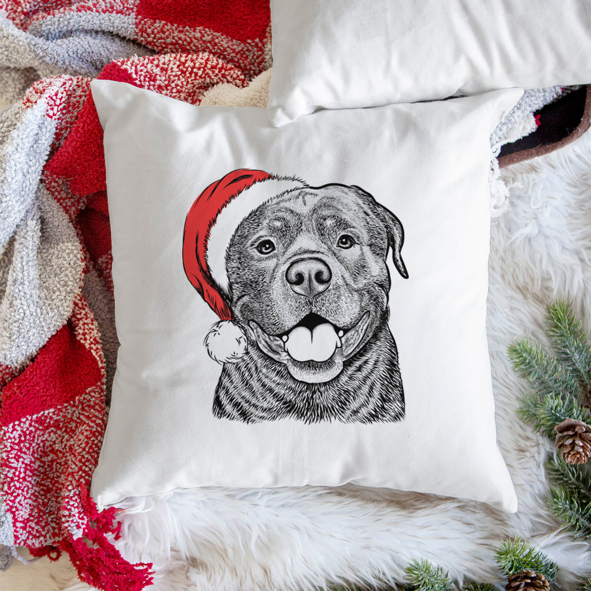 Kojak the Rottweiler - Throw Pillow Cover