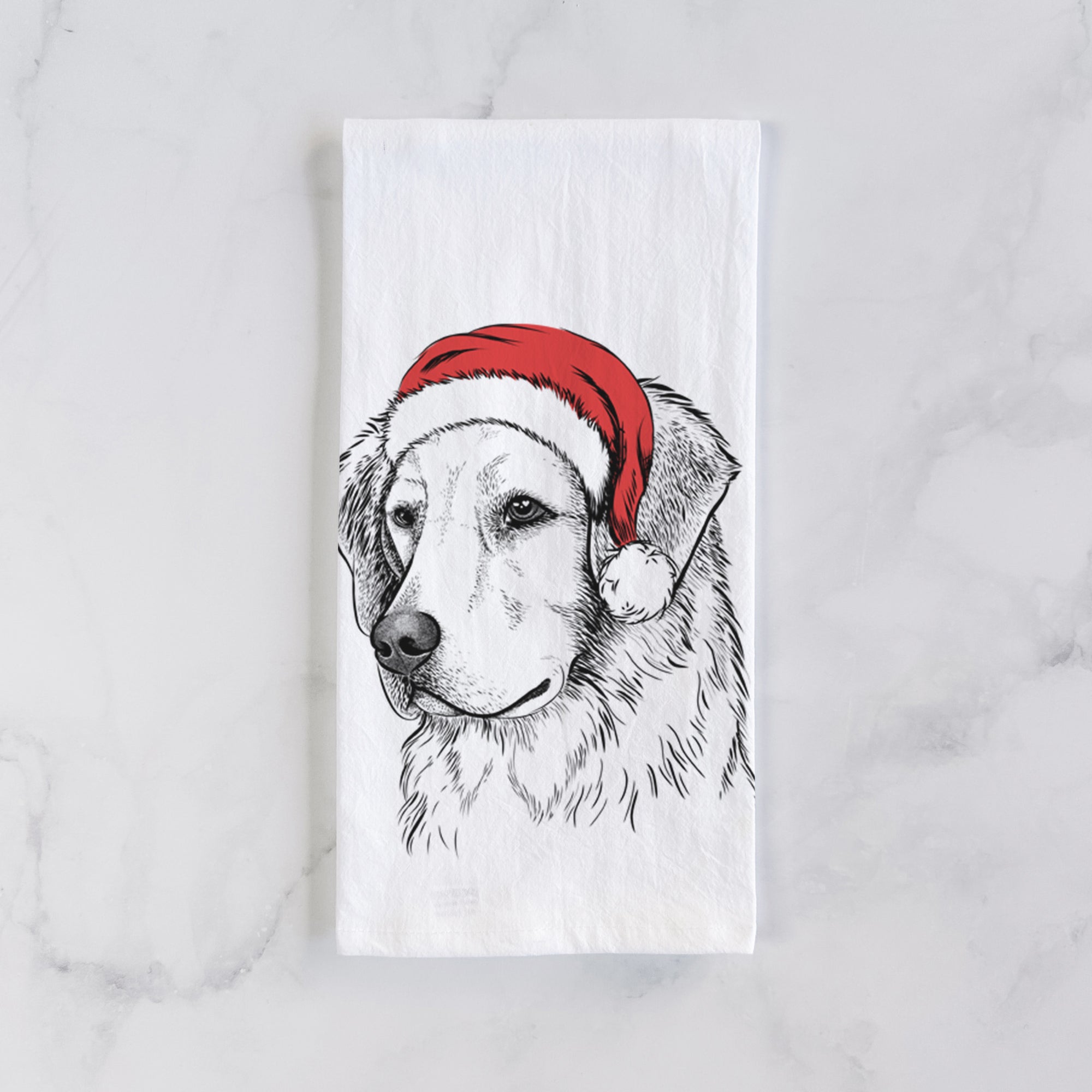 Kula the Golden Retriever Tea Towel