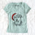 Santa Lance the Lab/Shepherd Mix - Women's Perfect V-neck Shirt