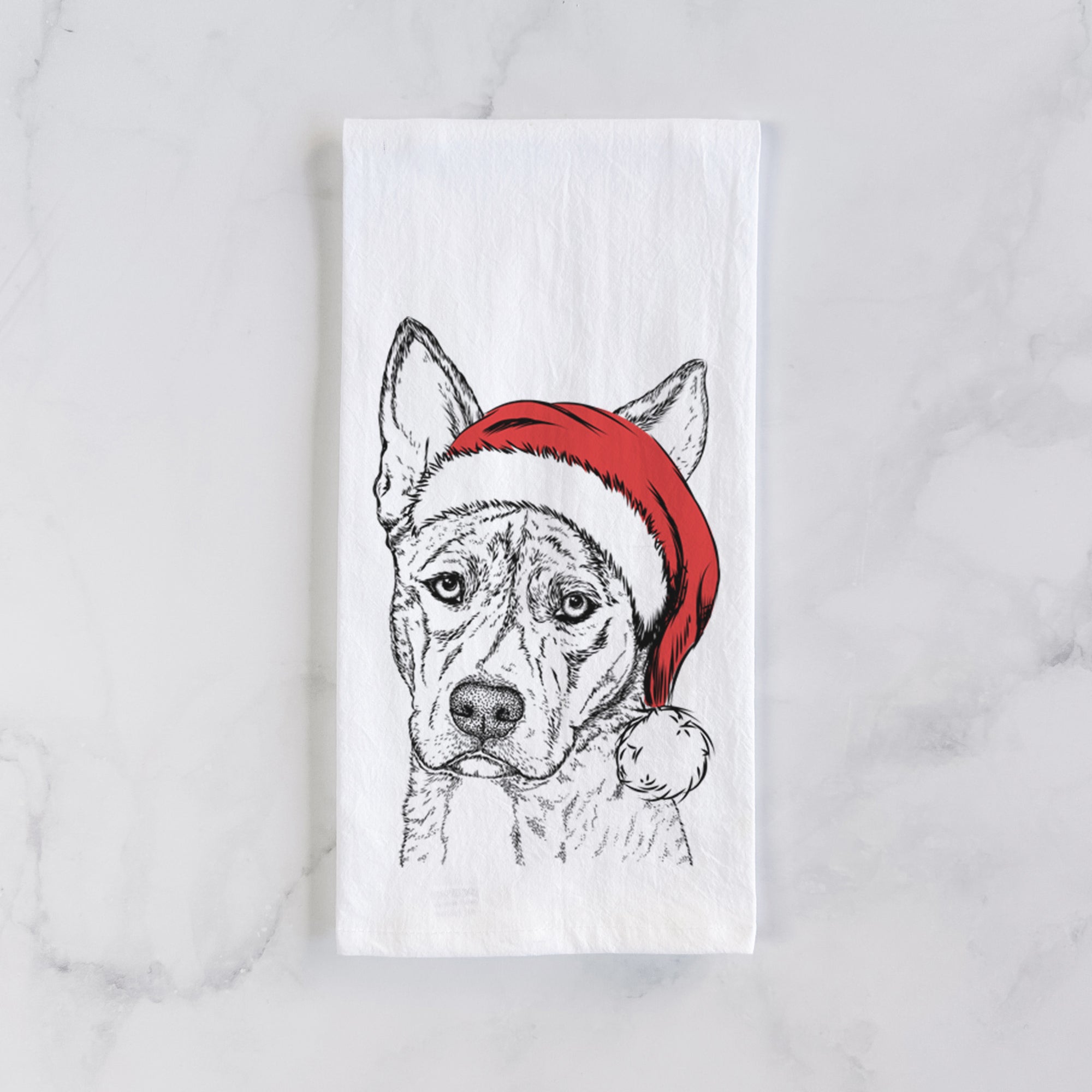 Leo the Ibizan Hound Bull Mastiff Mix Tea Towel