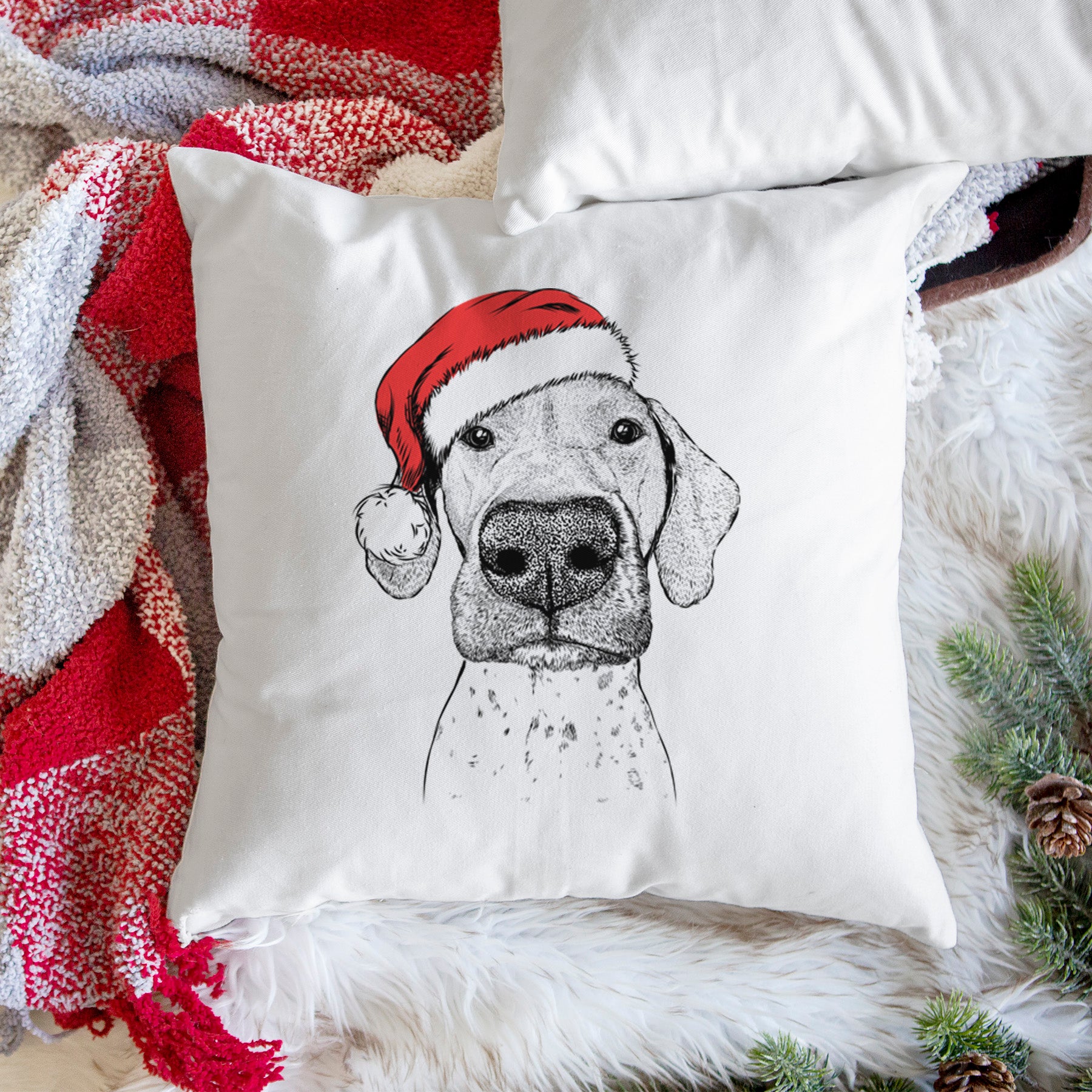 Leroy the German Shorthaired Pointer - Throw Pillow Cover
