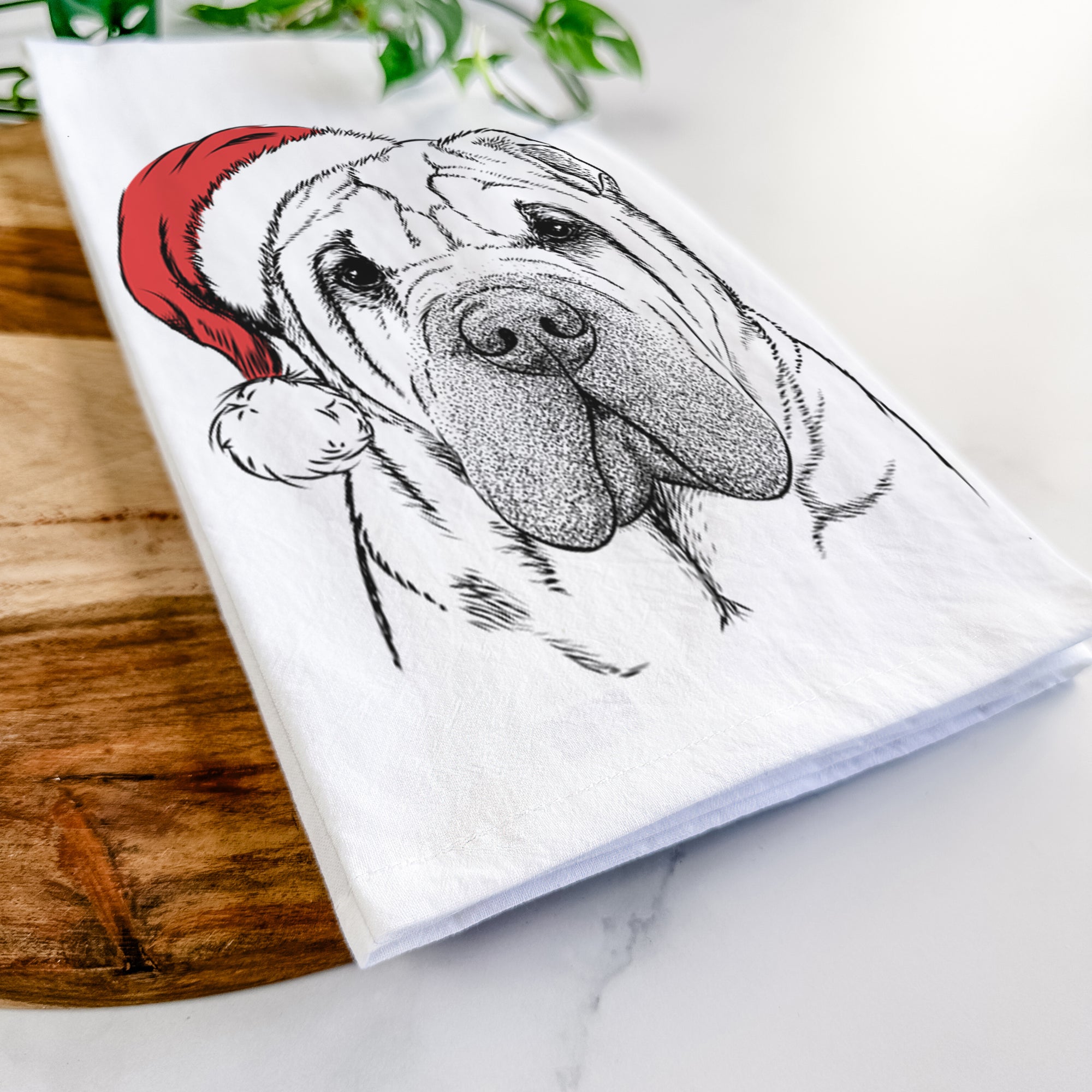 Lilly the Shar Pei Tea Towel