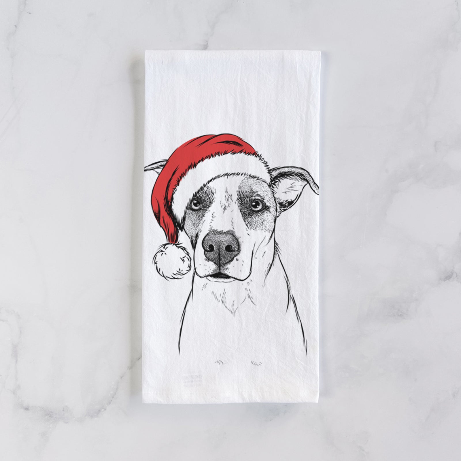 Lily the Mixed Breed Tea Towel