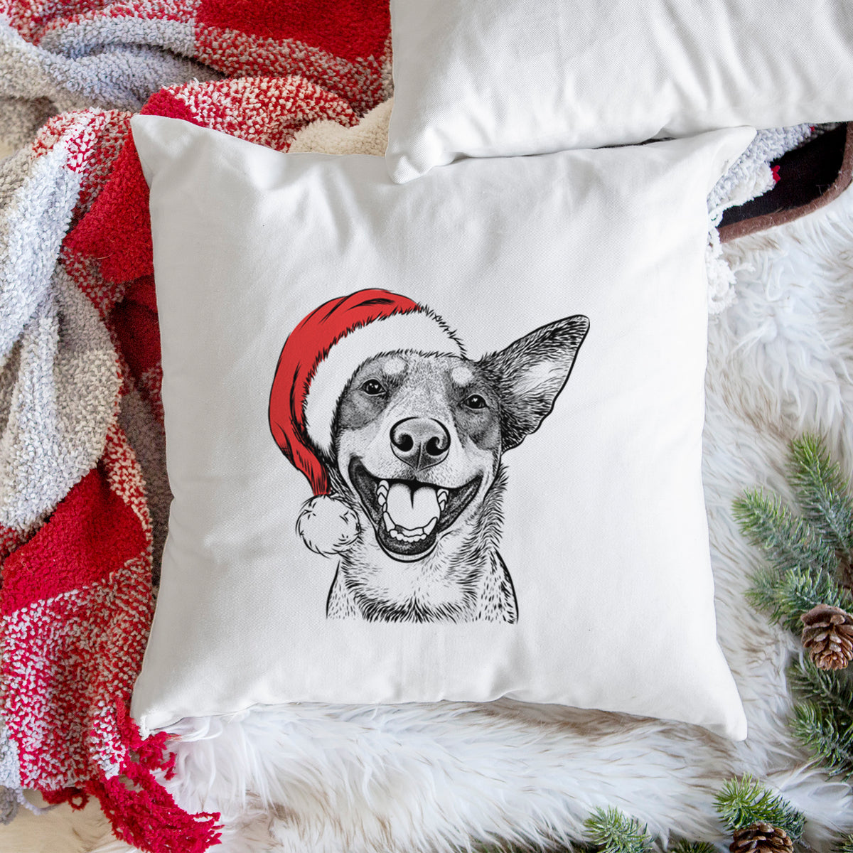 Lily the Australian Cattle Dog - Throw Pillow Cover