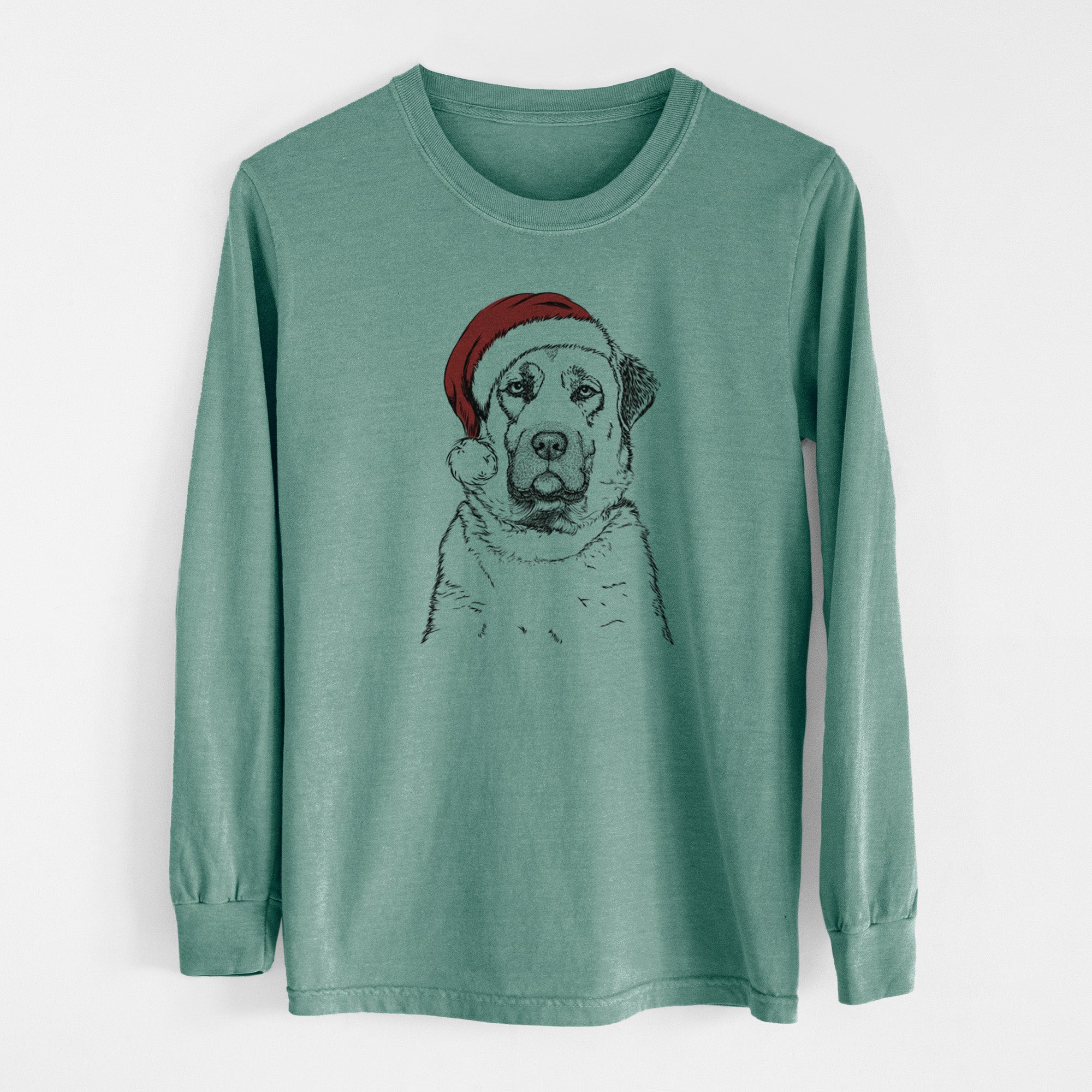 Santa Loca the Anatolian Shepherd - Men's Heavyweight 100% Cotton Long Sleeve