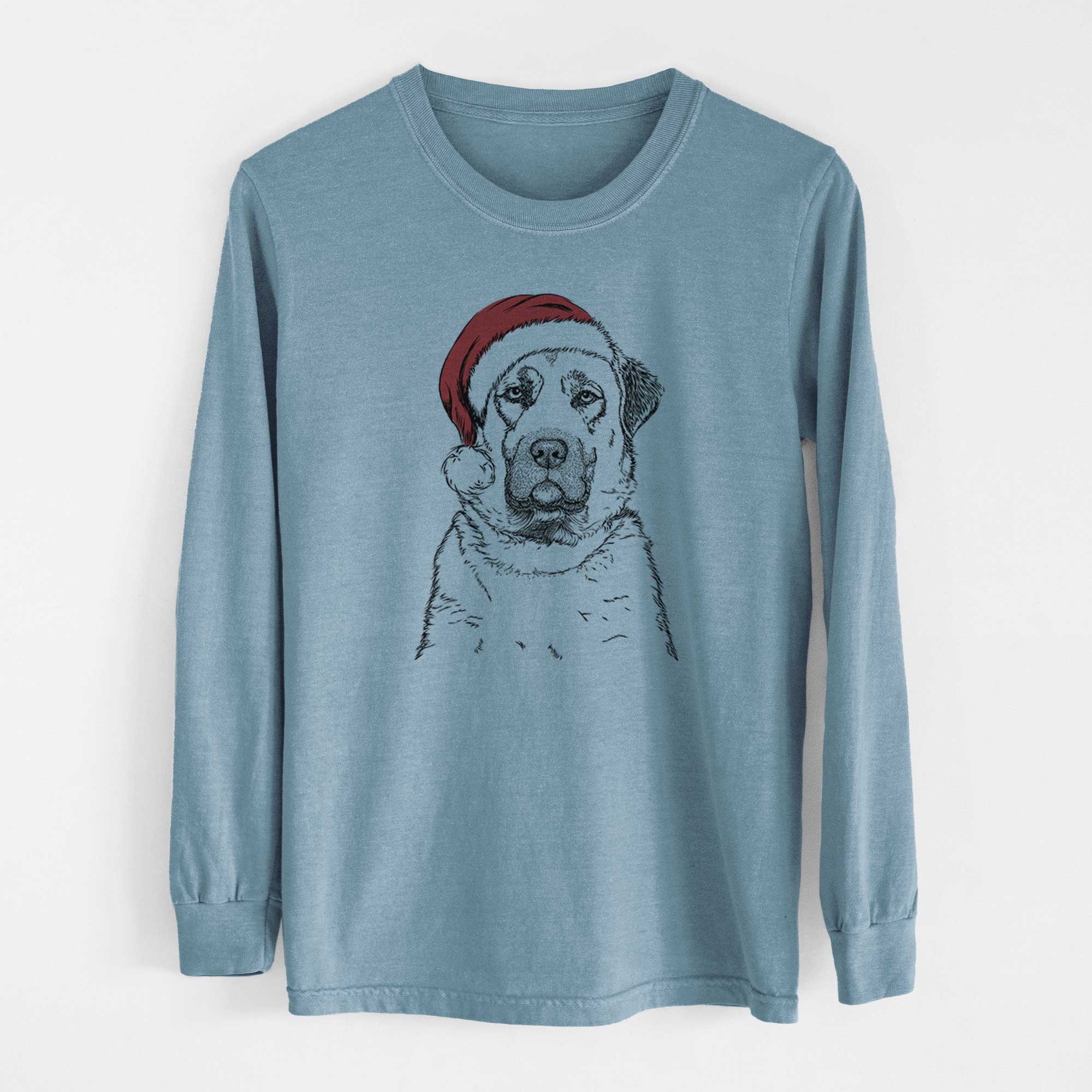 Santa Loca the Anatolian Shepherd - Men's Heavyweight 100% Cotton Long Sleeve