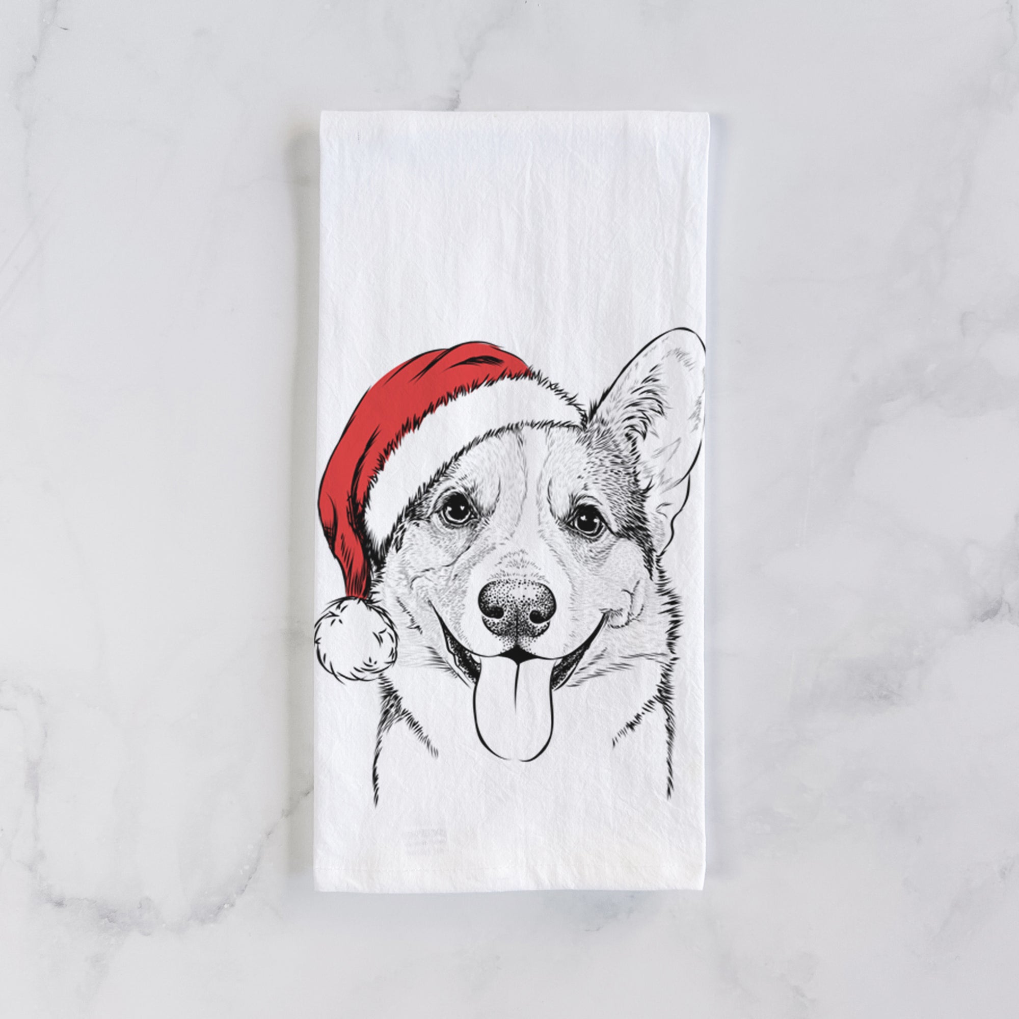 Loki the Corgi Tea Towel