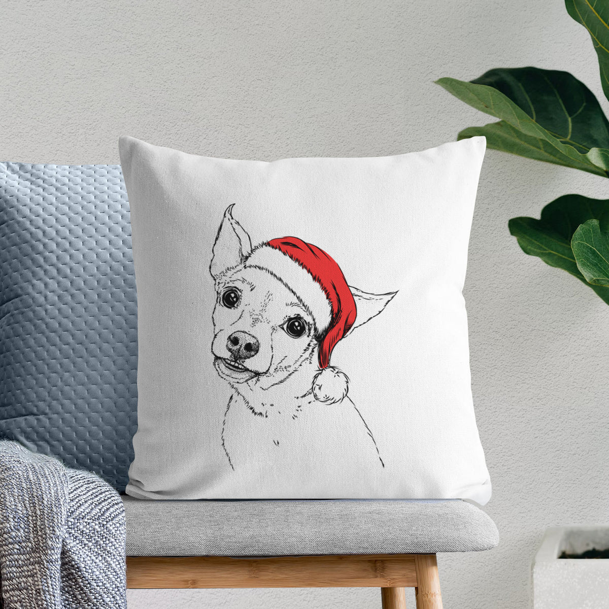Lola the Chiweenie - Throw Pillow Cover