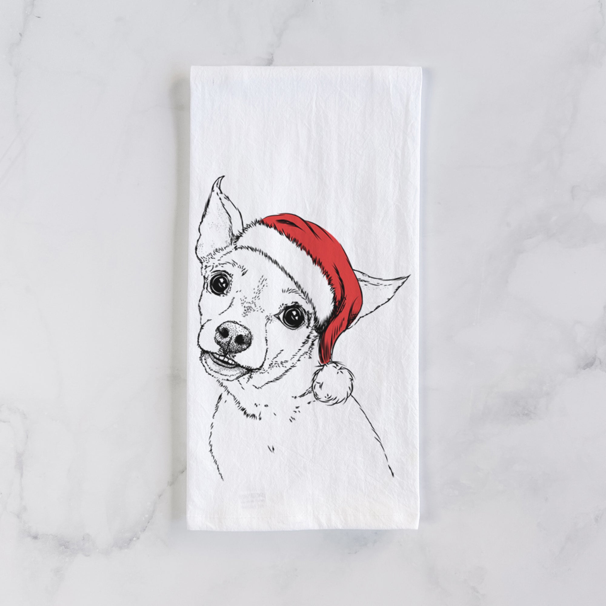 Lola the Chiweenie Tea Towel