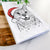 Lucky the Serval Cat Tea Towel