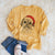 Santa Lucy the Shorkie - Men's Heavyweight 100% Cotton Long Sleeve