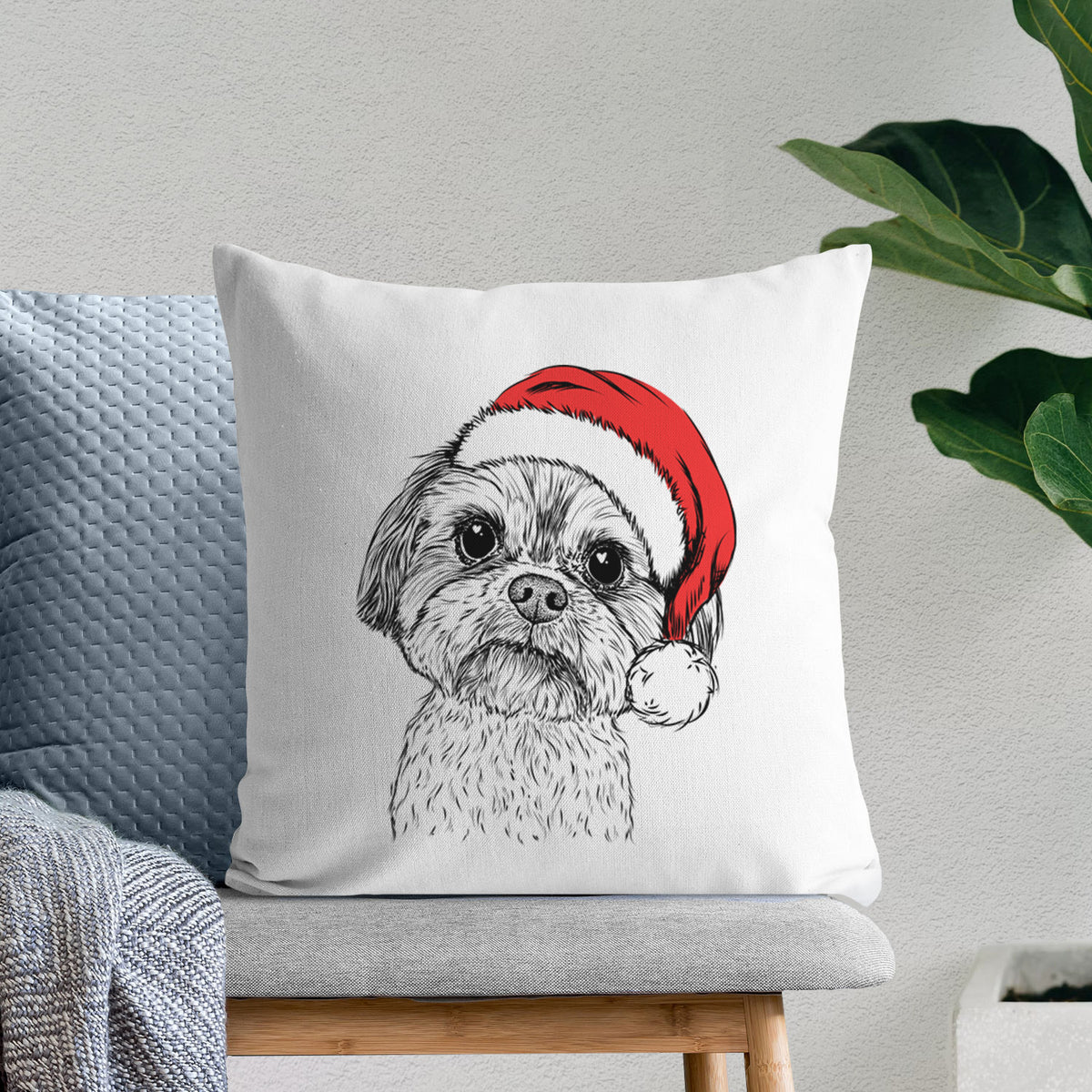 Lucy the Shorkie - Throw Pillow Cover