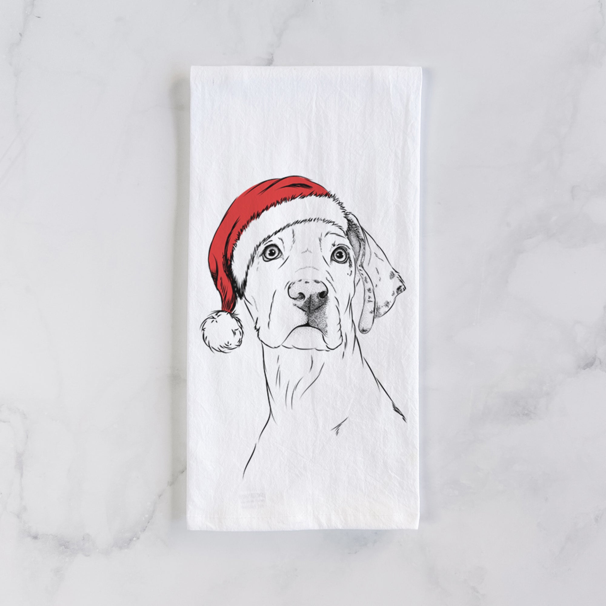 Lumen the Special Needs Great Dane Tea Towel