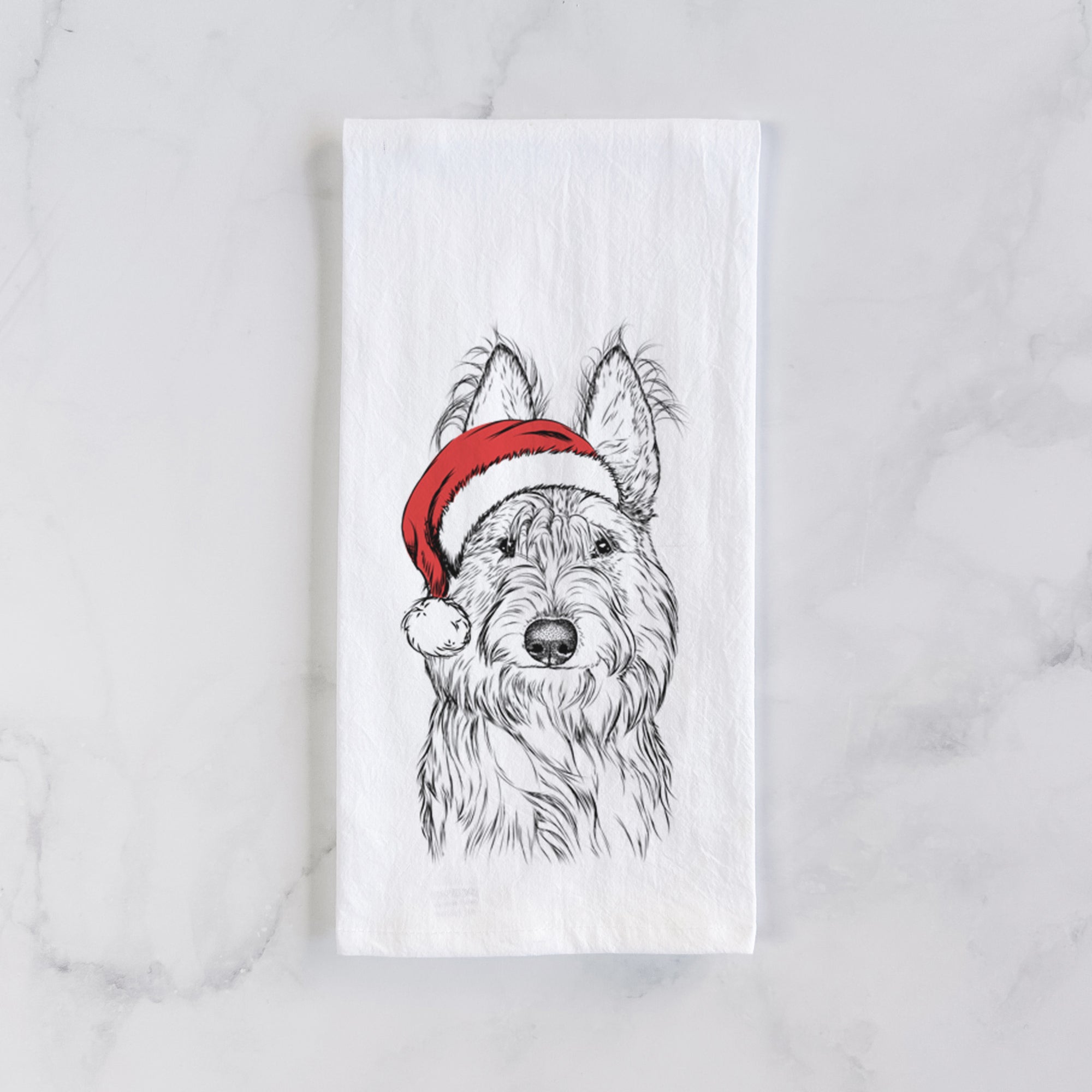 Luna the Berger Picard Tea Towel