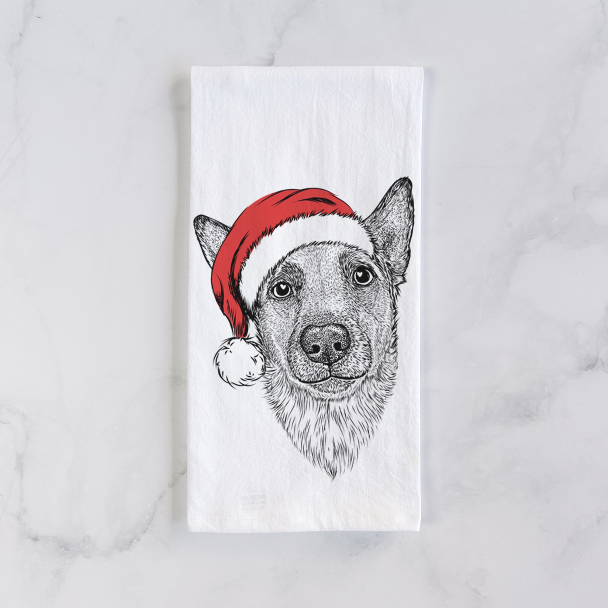 Luna the Shepherd Mix Tea Towel