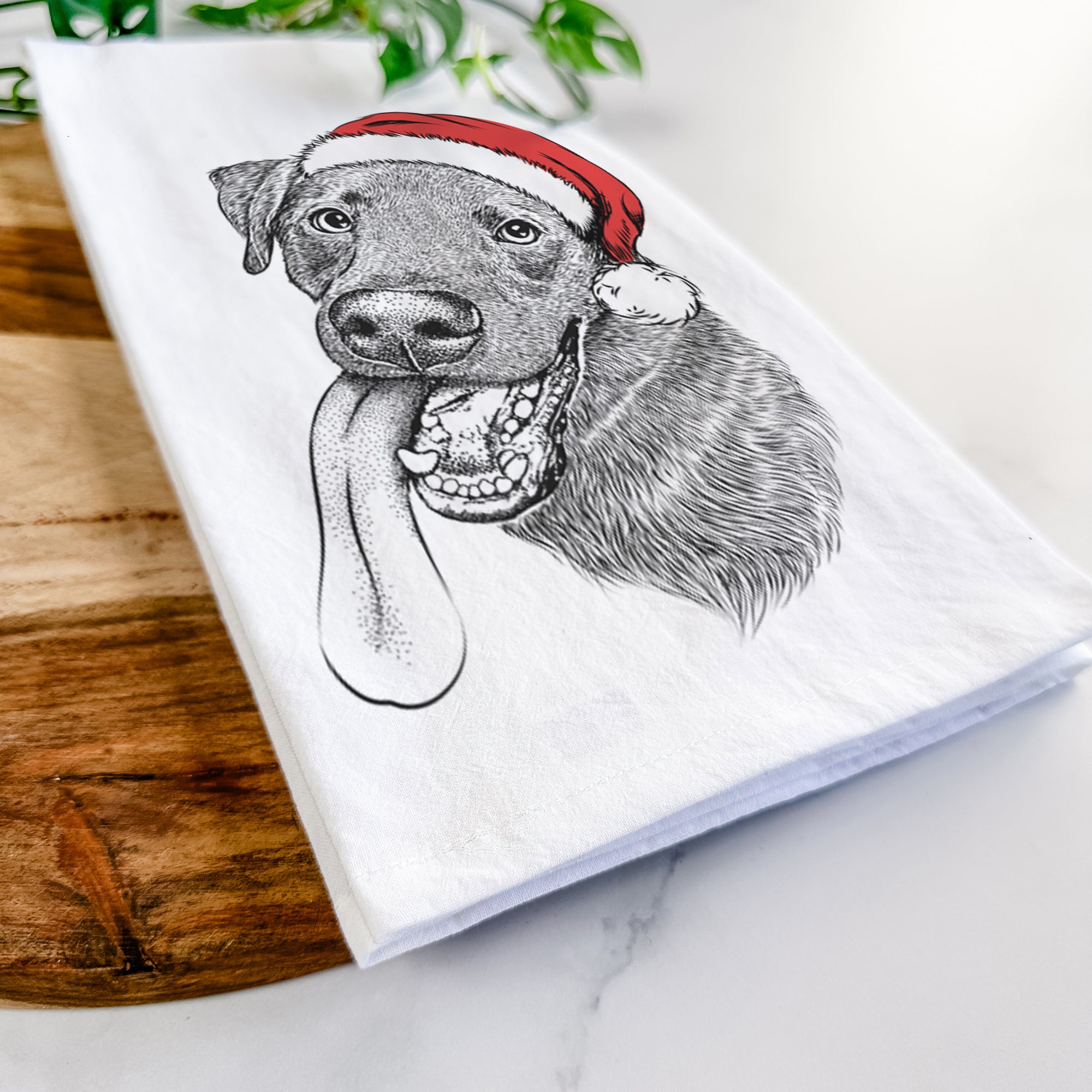 Macaroni the Lab Mix Tea Towel