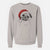 Santa Macy the Pug - Unisex Pigment Dyed Crew Sweatshirt