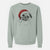 Santa Macy the Pug - Unisex Pigment Dyed Crew Sweatshirt