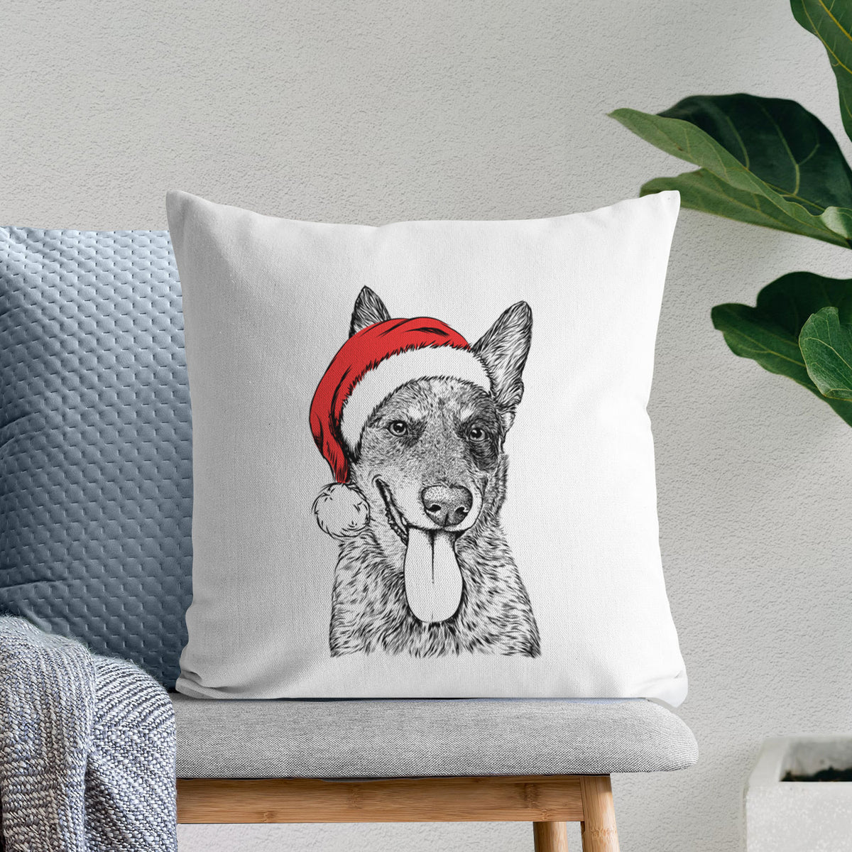 Madison the Blue Heeler - Throw Pillow Cover