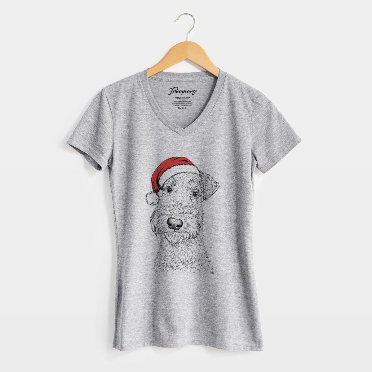 Santa Roc Haven Maggie May the Airedale Terrier - Women's Perfect V-neck Shirt