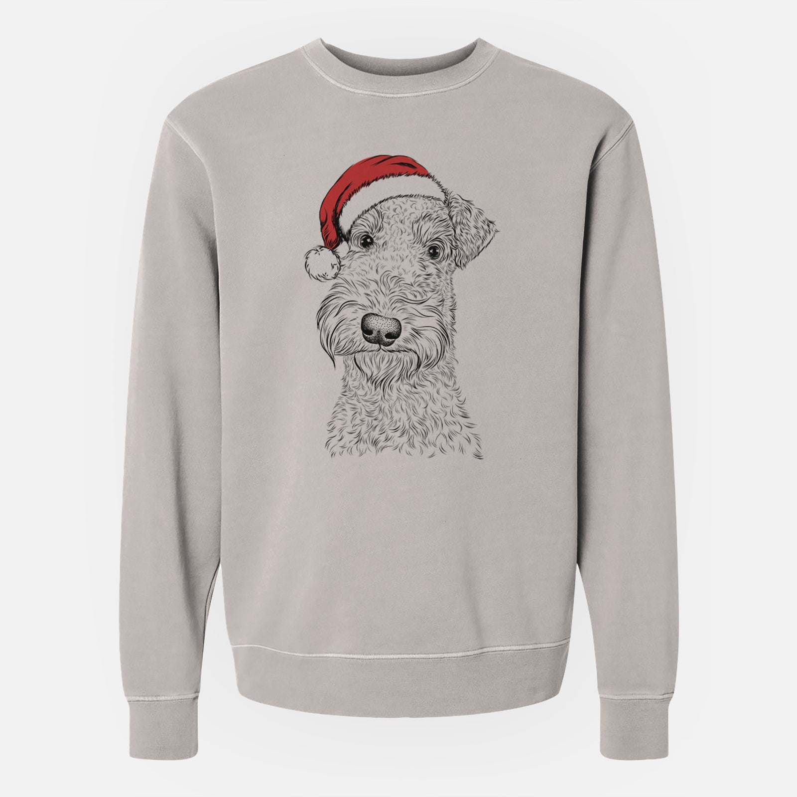 Santa Roc Haven Maggie May the Airedale Terrier - Unisex Pigment Dyed Crew Sweatshirt