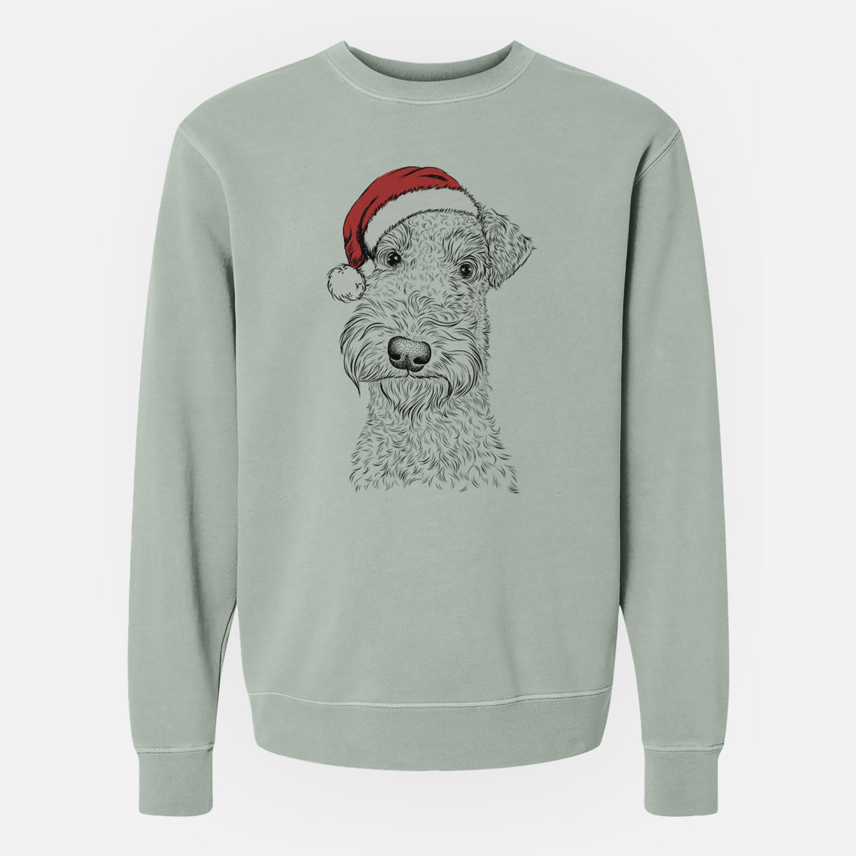 Santa Roc Haven Maggie May the Airedale Terrier - Unisex Pigment Dyed Crew Sweatshirt
