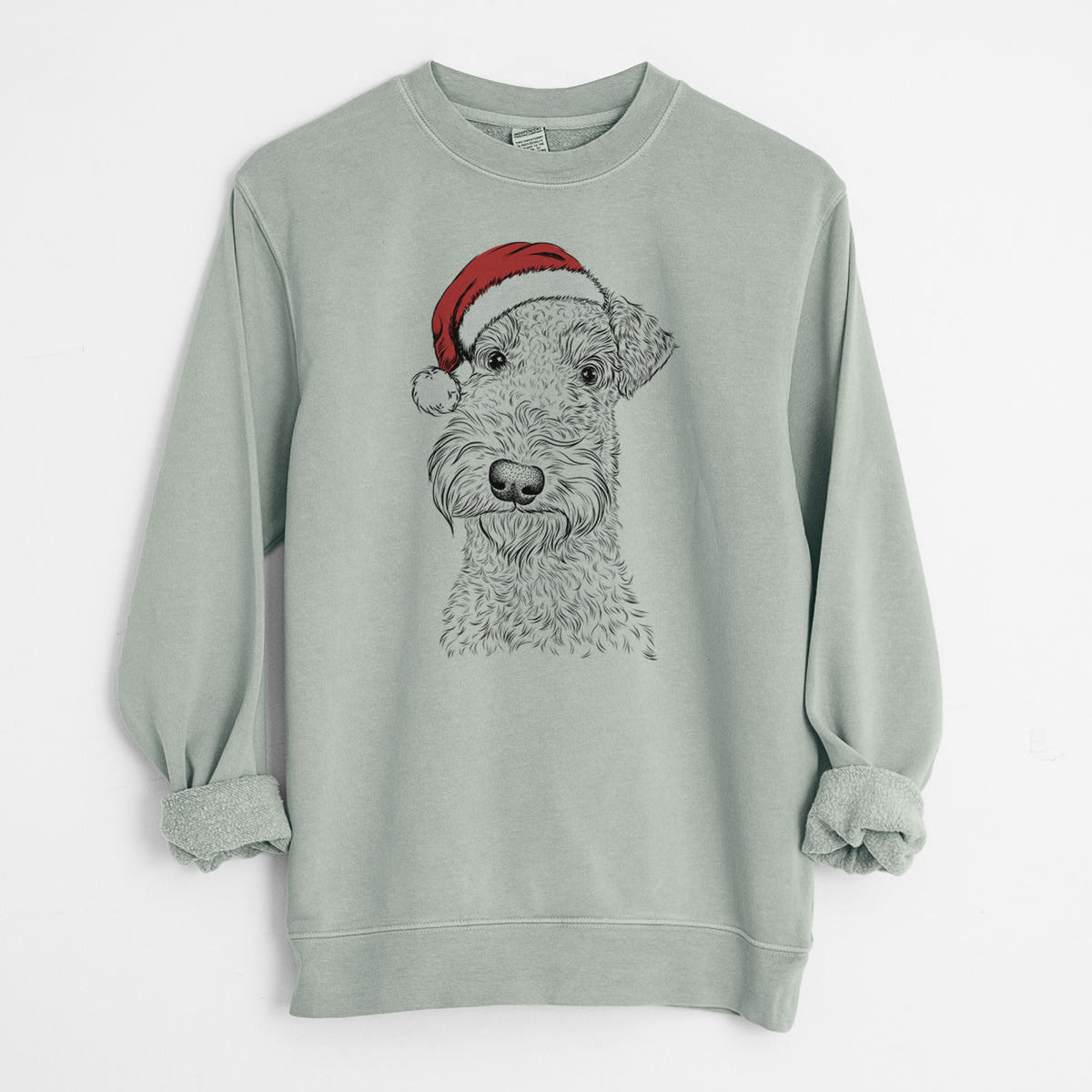 Santa Roc Haven Maggie May the Airedale Terrier - Unisex Pigment Dyed Crew Sweatshirt