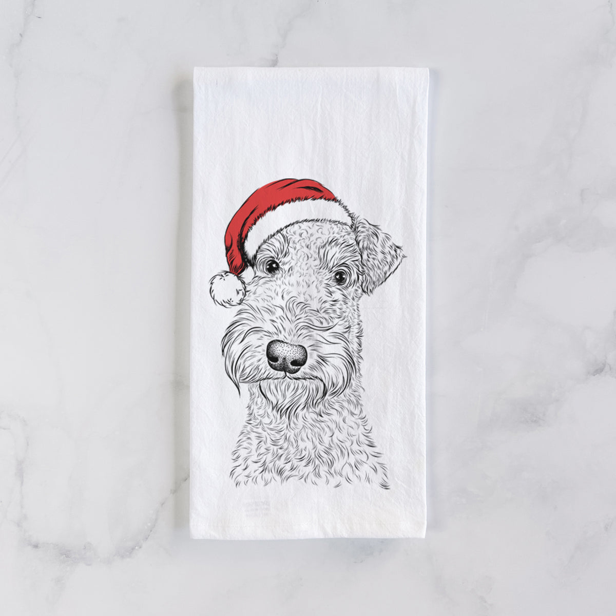 Roc Haven Maggie May the Airedale Terrier Tea Towel