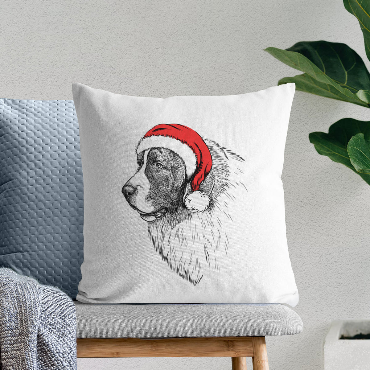 Magnus the Pyrenean Mastiff - Throw Pillow Cover